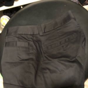 Black Express cuffed shorts, new